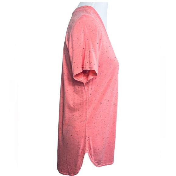 Cloth & Stone Speckled Coral TShirt Blouse Top Medium - Picture 4 of 13
